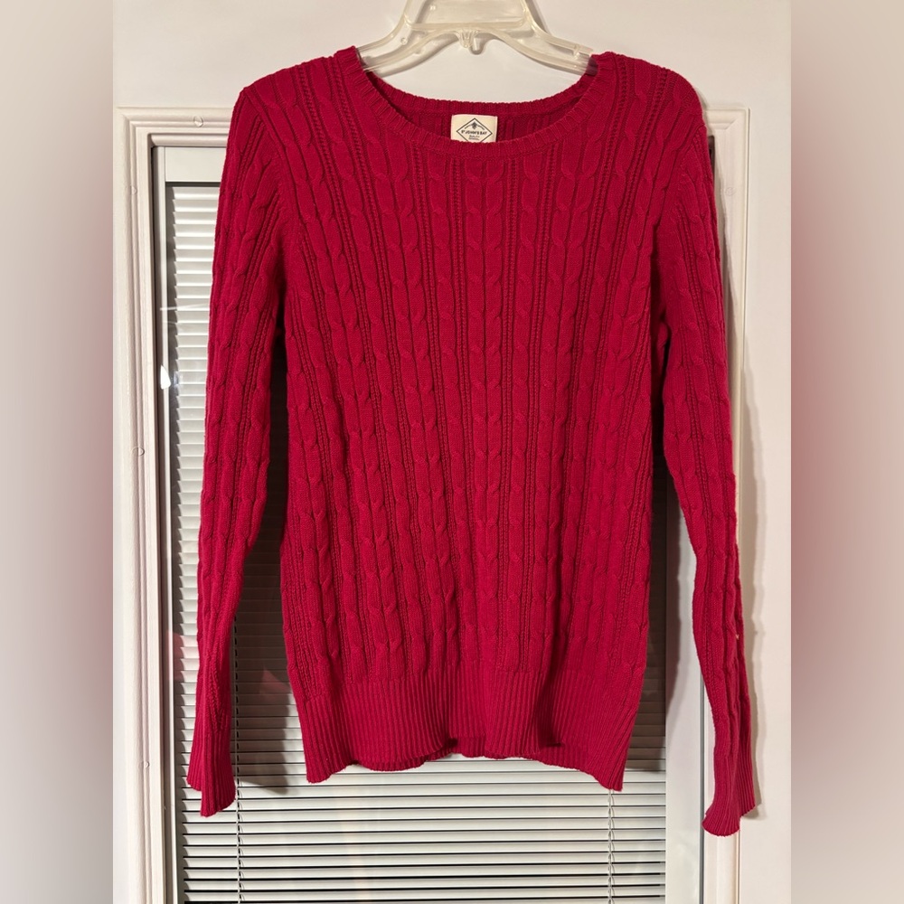 St. John's Bay Women's Sweater in Magenta pink